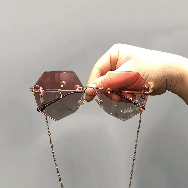 Cranta Komeia Alloy Irregular Shape Sunglasses Women's-3
