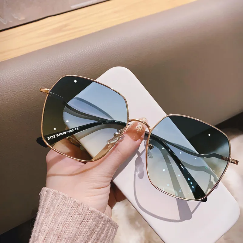 Cranta Komeia Copper Nickel Alloy Square Sunglasses Women's-3