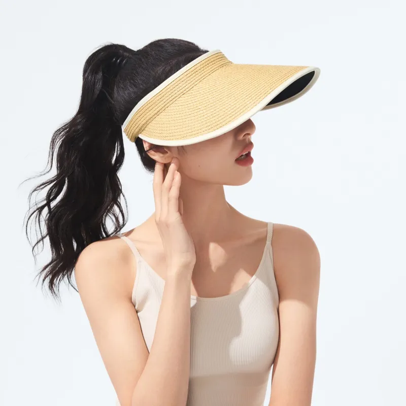 BENEUNDER Vinyl Sun Protection Hat Visor Cap Unisex Multicolor-1