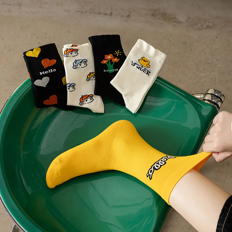 HANADASOX Women's Mid-Calf Socks-5
