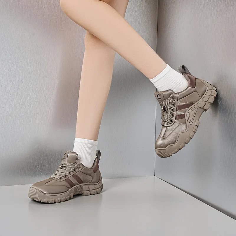 C°BANNER Support Low Top Brother Shoes Women's Coffee-5