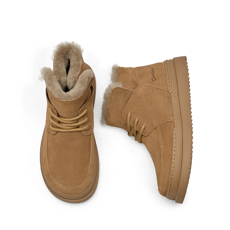 C°BANNER 9cm Snow Boots Men's Yellow Brown-3