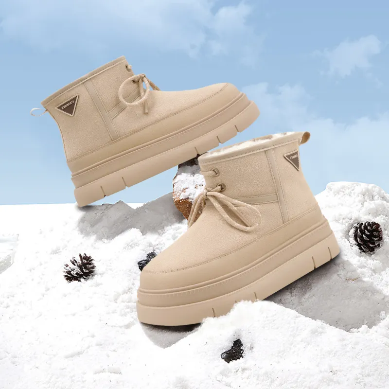C°BANNER Warm Wear Resistant Cushioning For Height Increase Coverage 10.5cm Snow Boots Women's-8