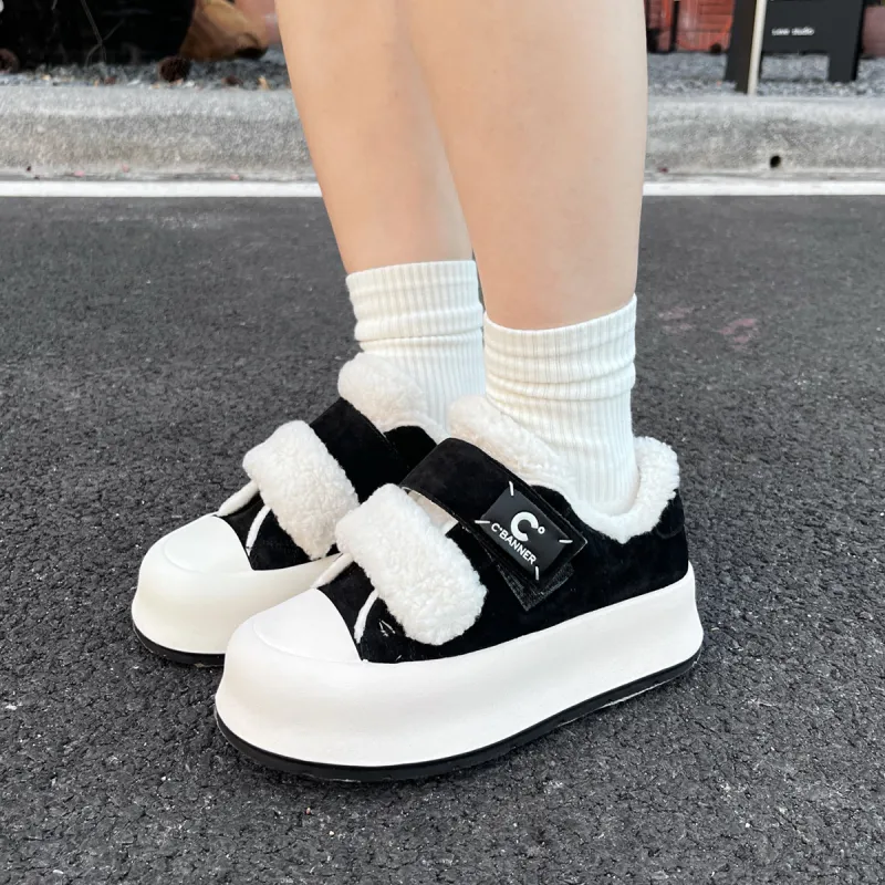 C°BANNER Hook-and-Loop Low-Top Casual Shoes Women's-18