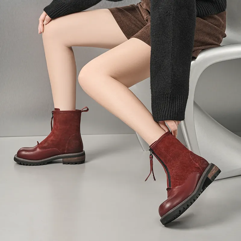 C°BANNER Crew Chelsea Boots Women's Red-6