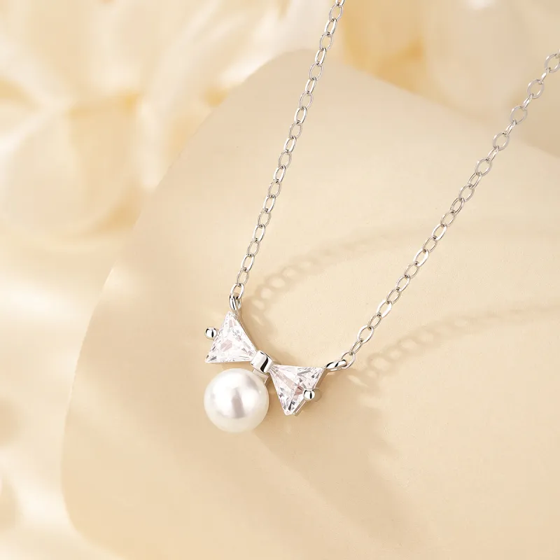 BAX S925 Silver Necklaces Women's-3