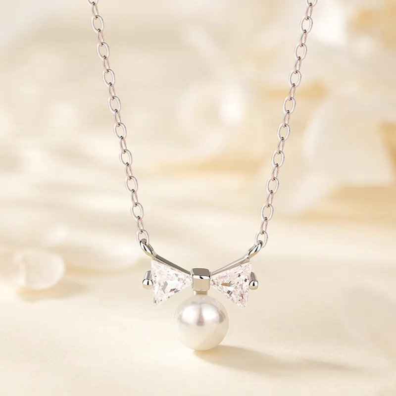 BAX S925 Silver Necklaces Women's-1