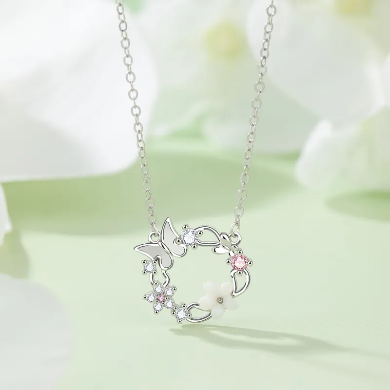 BAX S925 Silver Necklaces Women's-5