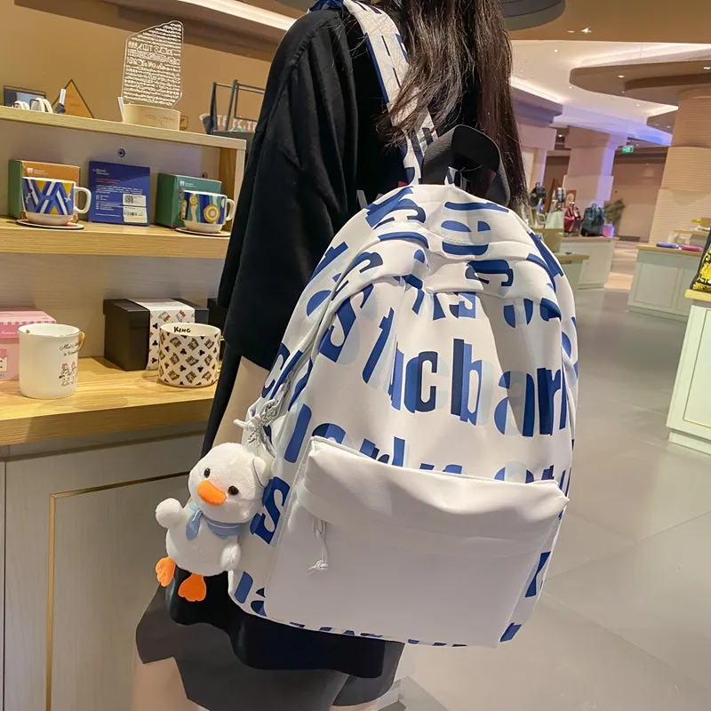 Huangmu Nylon Backpack Unisex Multicolor-3