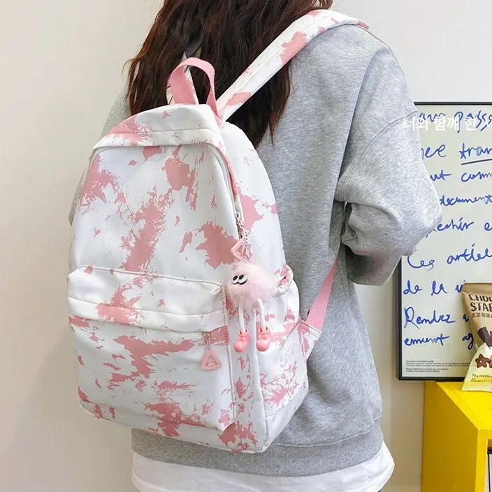 Huangmu Nylon Student Backpack Regular Unisex-7