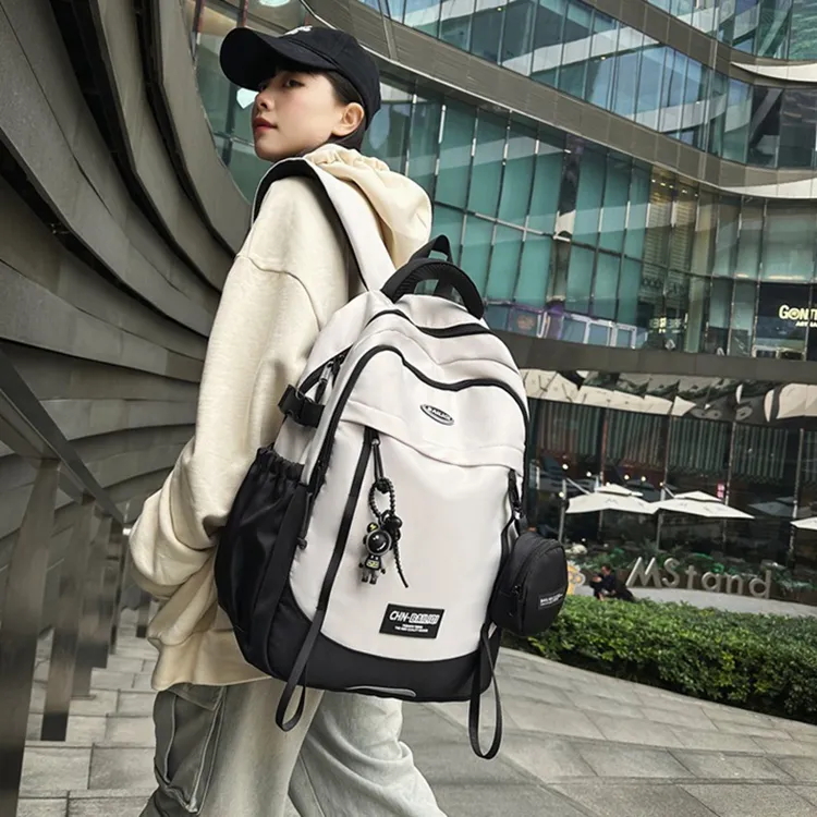 Huangmu Nylon Backpack Regular Unisex Multicolor-5