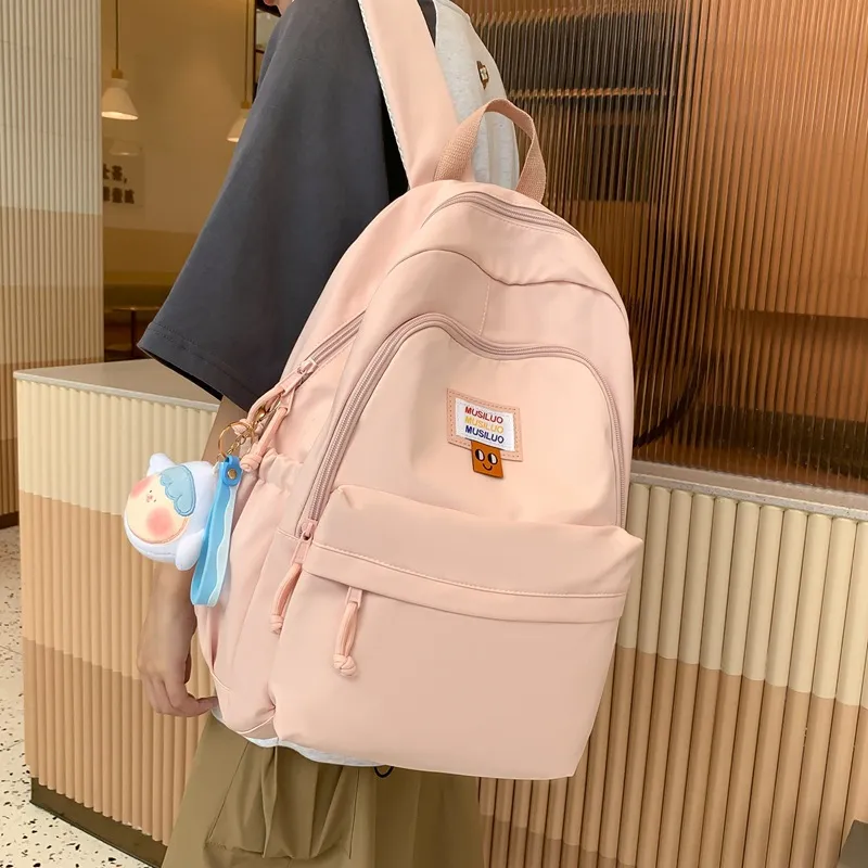 Huangmu Nylon Backpack Women's Multicolor-1