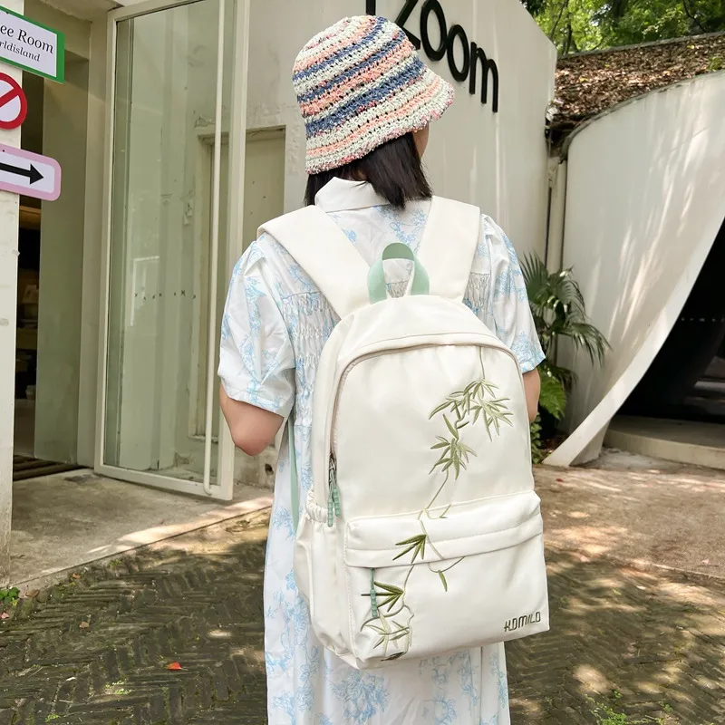 Huangmu Nylon Backpack Regular Women's Multicolor-5