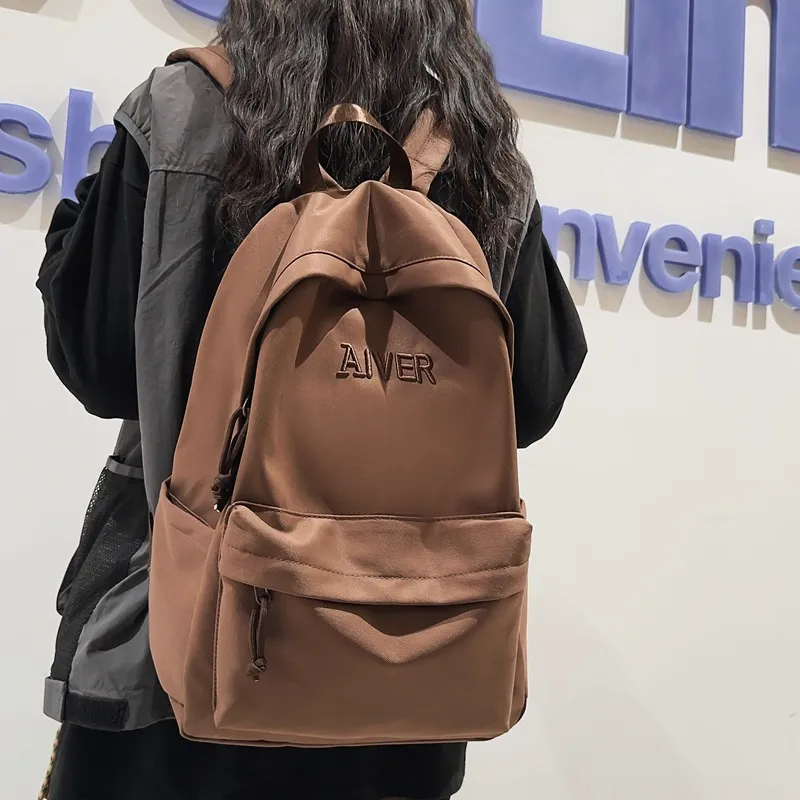 Huangmu Nylon Backpack Unisex Multicolor-5