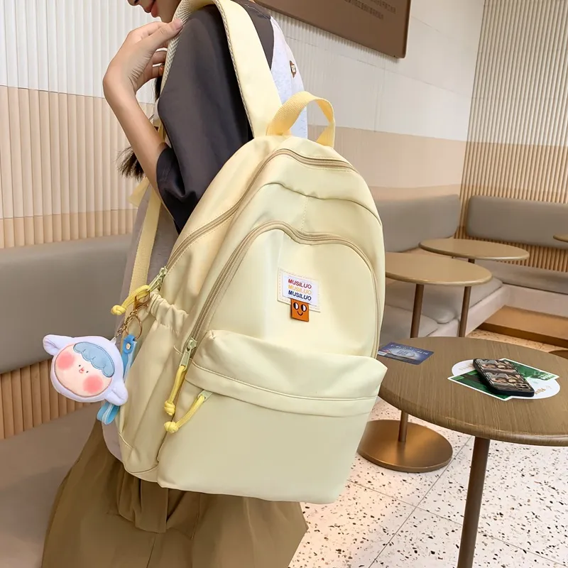 Huangmu Nylon Backpack Women's Multicolor-3