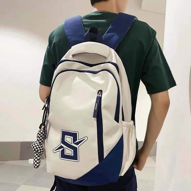 Huangmu Nylon Backpack Unisex Multicolor-7
