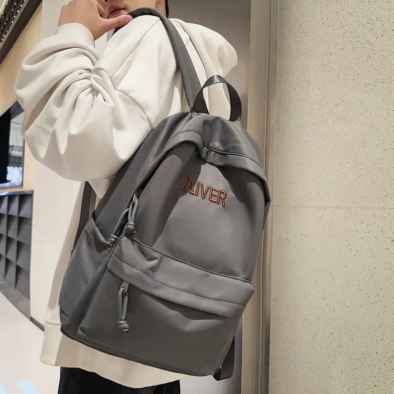 Huangmu Nylon Backpack Unisex Multicolor-10