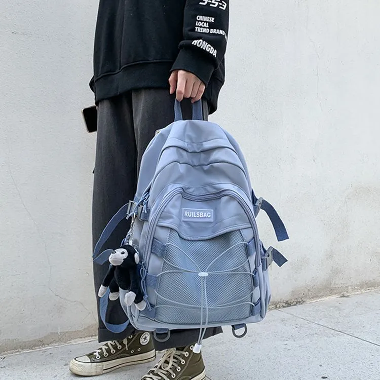 Huangmu Nylon Backpack Unisex Multicolor-8