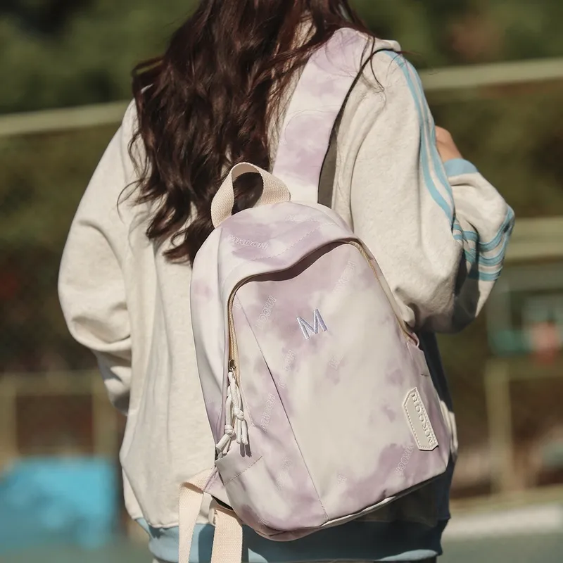 Huangmu Nylon Backpack Women's Multicolor-3