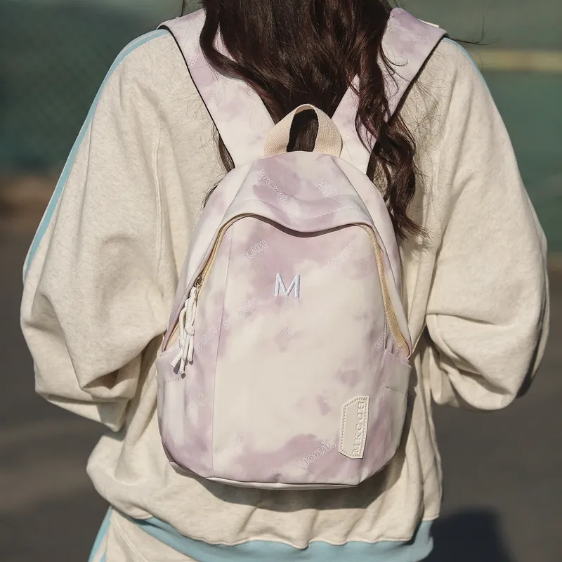 Huangmu Nylon Backpack Women's Multicolor-4