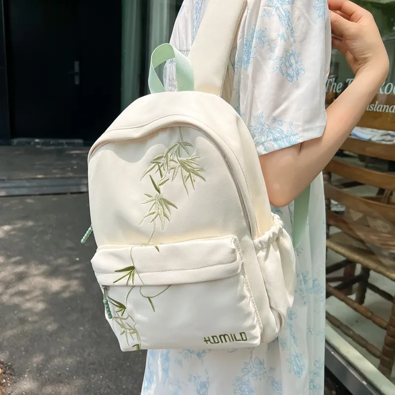 Huangmu Nylon Backpack Regular Women's Multicolor-4