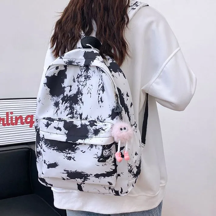 Huangmu Nylon Student Backpack Regular Unisex-1