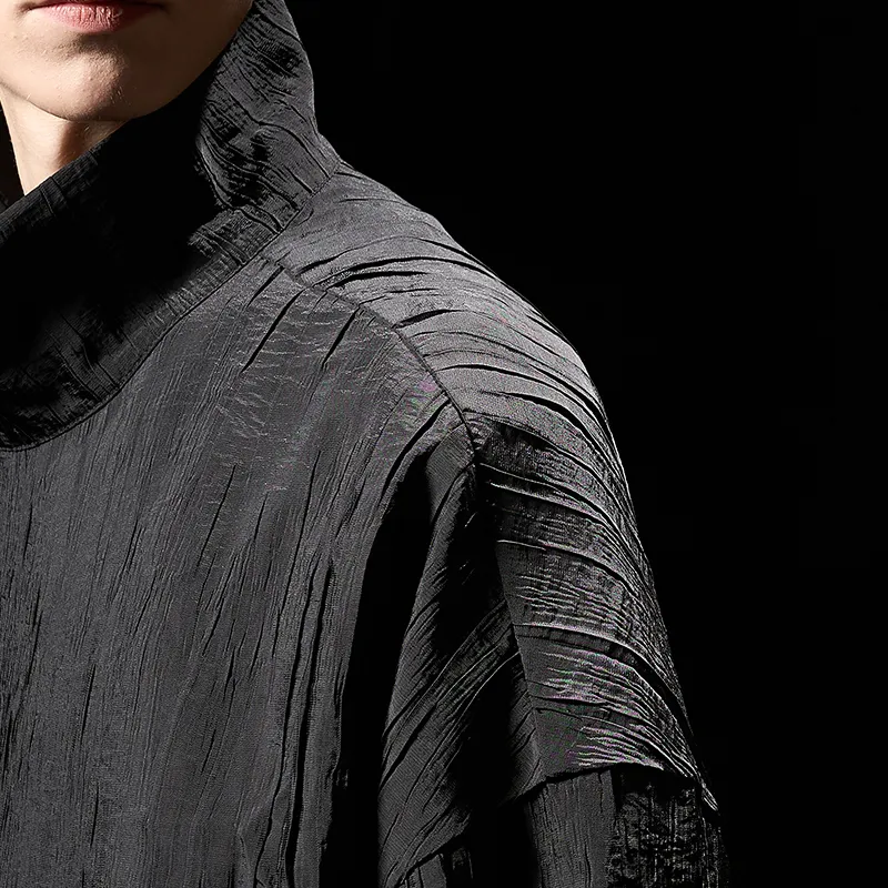 HUANXIANGZHE Jackets Coats Unisex Black-3