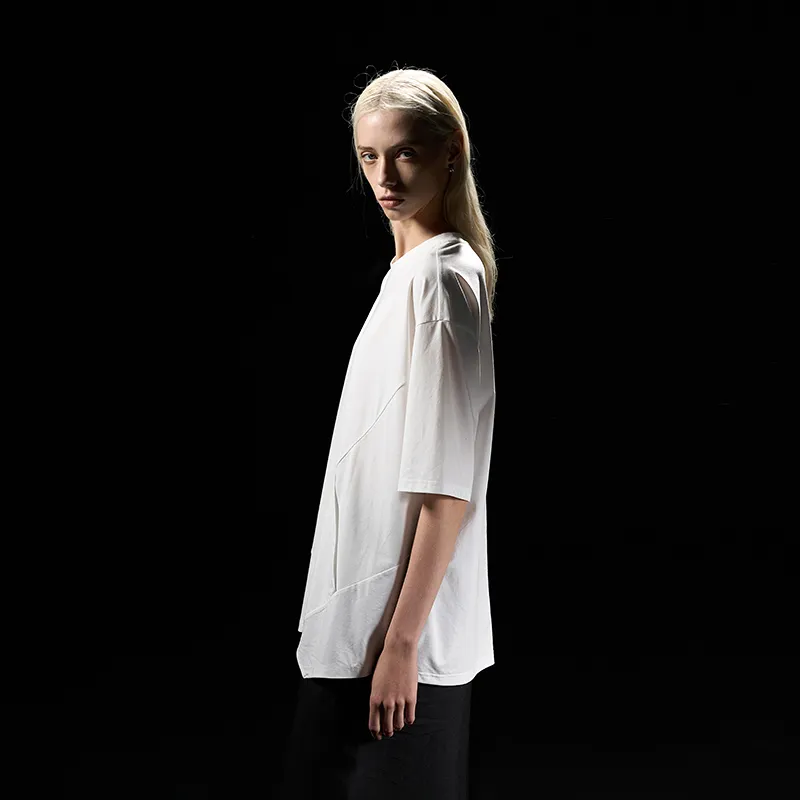 HUANXIANGZHE T Shirt Unisex White-4