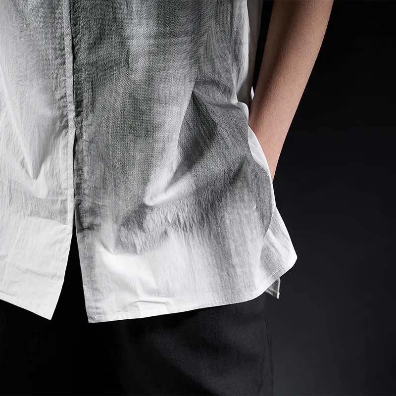 HUANXIANGZHE Shirts Unisex White-6