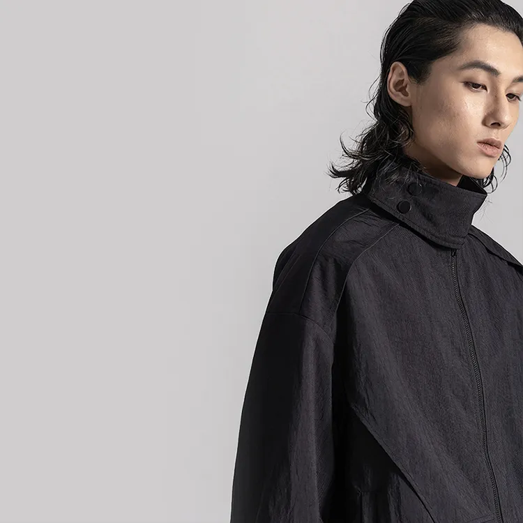 HUANXIANGZHE Jackets Unisex Black-5