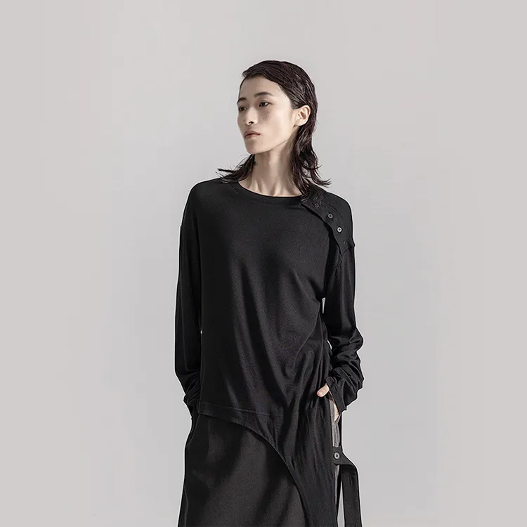 HUANXIANGZHE T Shirts Unisex Black-5