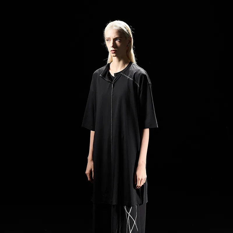 HUANXIANGZHE T Shirts Unisex Black-4