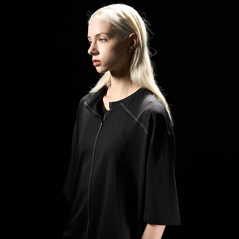 HUANXIANGZHE T Shirts Unisex Black-6