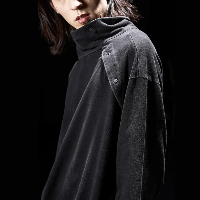 HUANXIANGZHE T Shirt Unisex Black-6