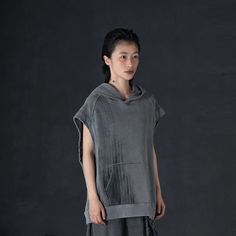 HUANXIANGZHE T Shirt Unisex Gray-4