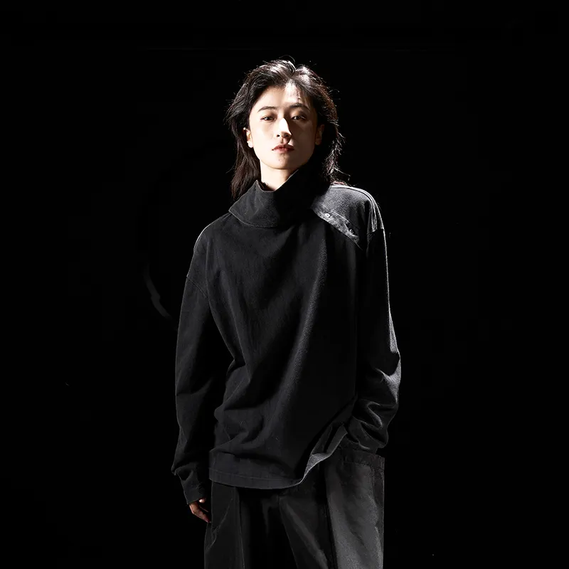 HUANXIANGZHE T Shirt Unisex Black-4