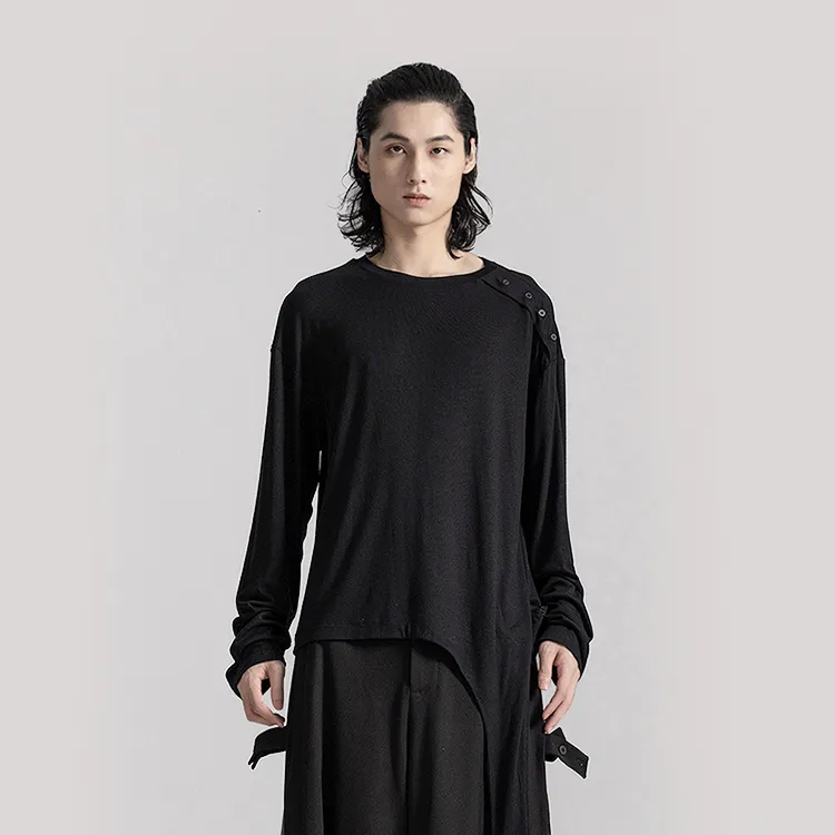 HUANXIANGZHE T Shirts Unisex Black-3