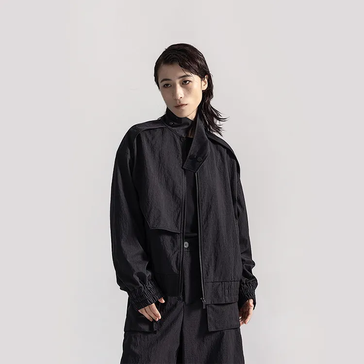HUANXIANGZHE Jackets Unisex Black-6