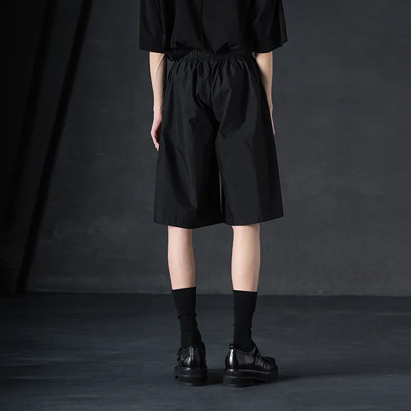 HUANXIANGZHE Casual Shorts Unisex Black-3