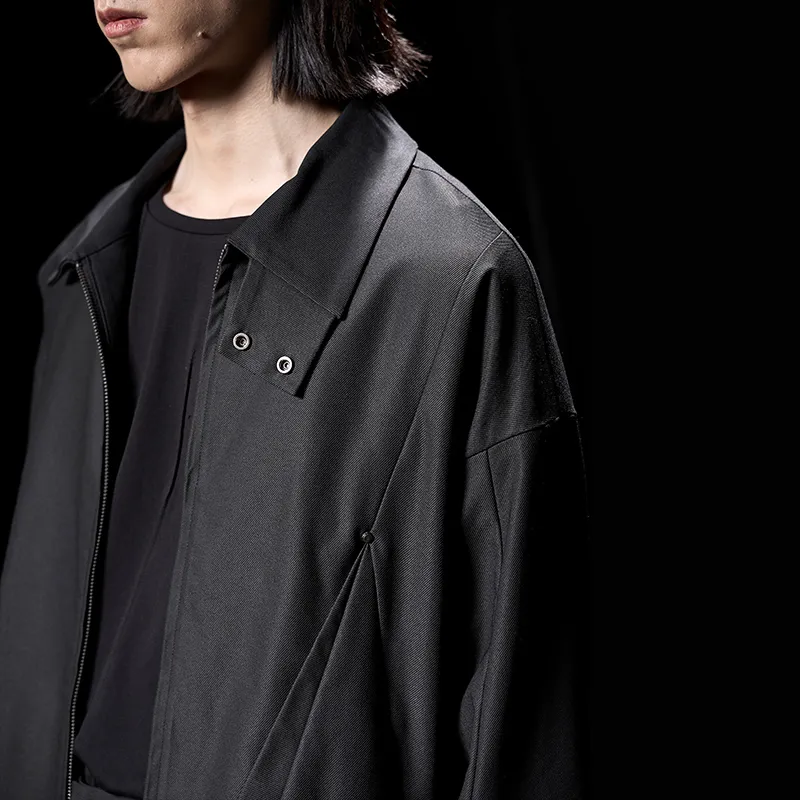 HUANXIANGZHE Jackets Coats Unisex Black-6