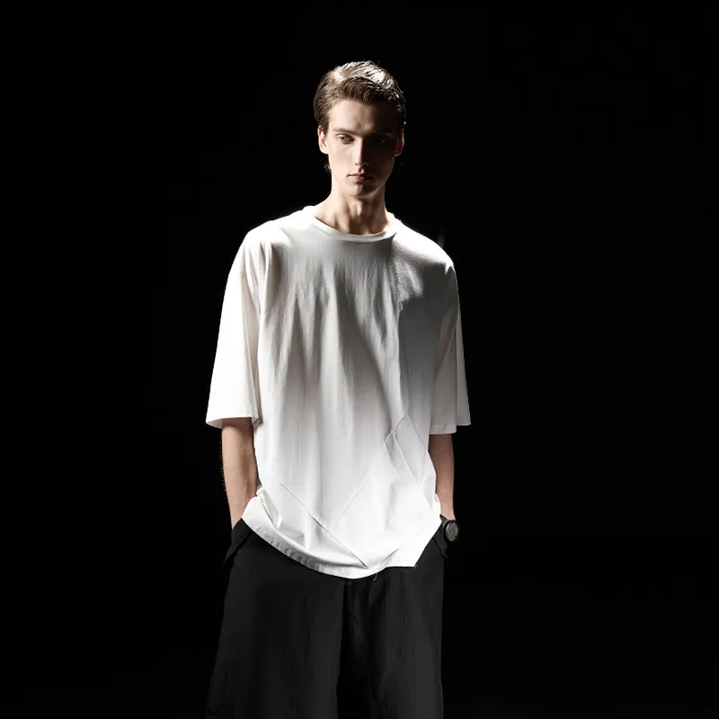 HUANXIANGZHE T Shirt Unisex White-3