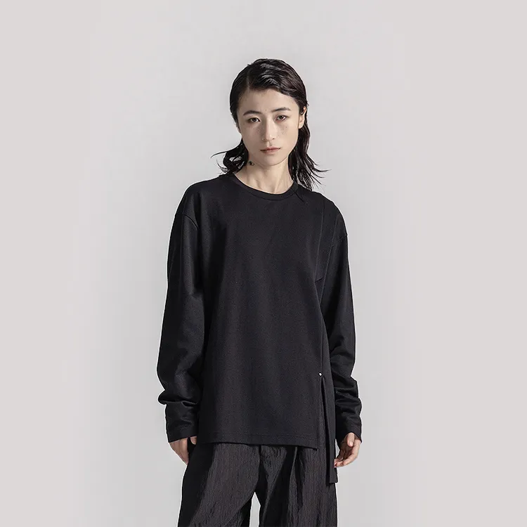 HUANXIANGZHE T Shirts Unisex Black-5
