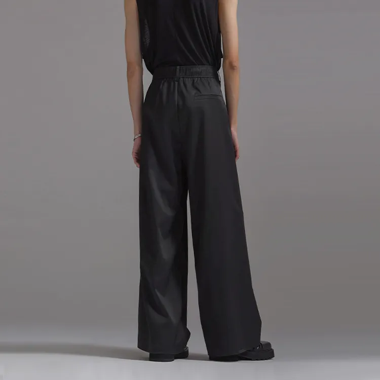 HUANXIANGZHE Casual Pants Unisex Black-3