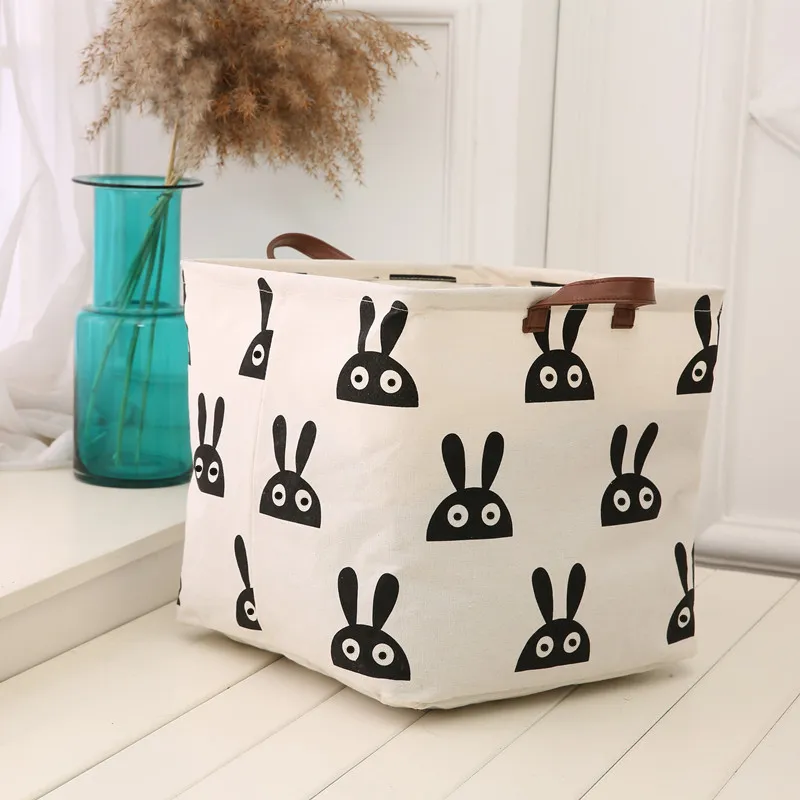 Yan Family Home Storage Bags Cotton And Linen Frame, Bedroom Home, Sorting Clothes And Sundries Multi Functional-3