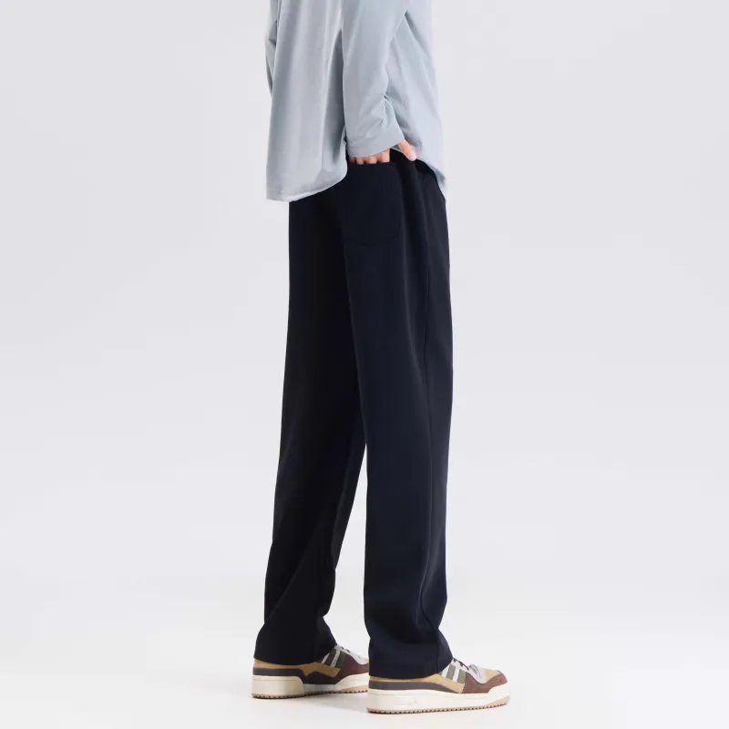 EMERICA Knitted Fabric Casual Pants Unisex Washed Black-7
