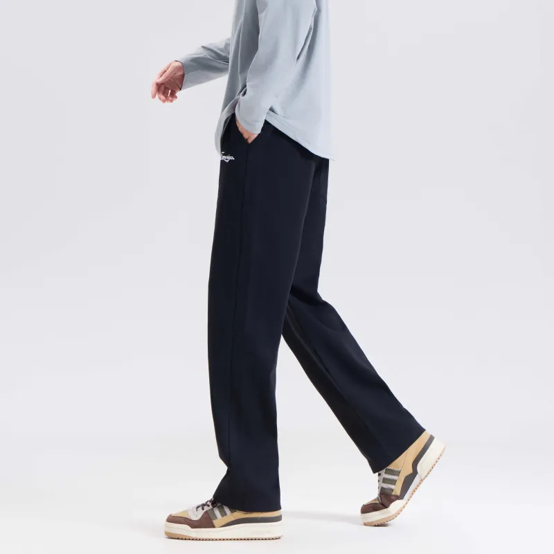 EMERICA Knitted Fabric Casual Pants Unisex Washed Black-5