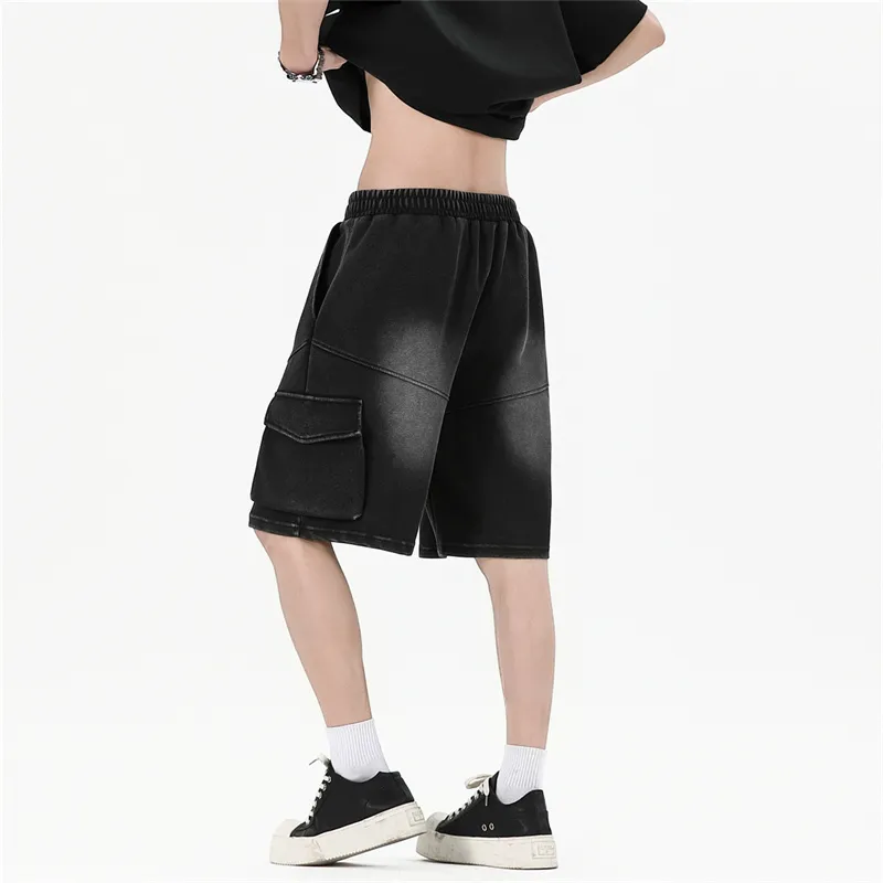 EMERICA Denim Shorts Unisex Black-3
