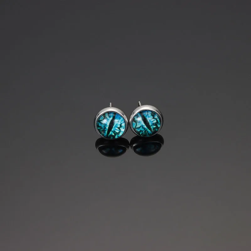 Mr. Shang Titanium Steel Stud Earrings Unisex-1
