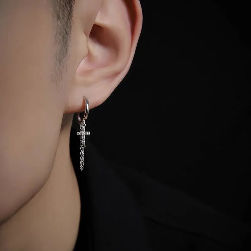 Mr. Shang 925 Sterling Silver Earrings Unisex-2