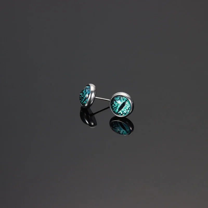 Mr. Shang Titanium Steel Stud Earrings Unisex-3
